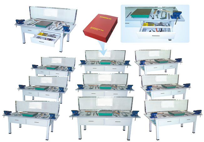 HY-901型鉗工實(shí)驗(yàn)室設(shè)備（鉗工實(shí)訓(xùn)桌、單面2工位）