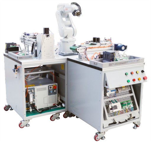 HY-JY02型工業(yè)機器人玻璃分揀與輪胎碼垛工作站